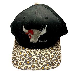 Curtis Lee Black & Cheetah Steer Trucker Hat